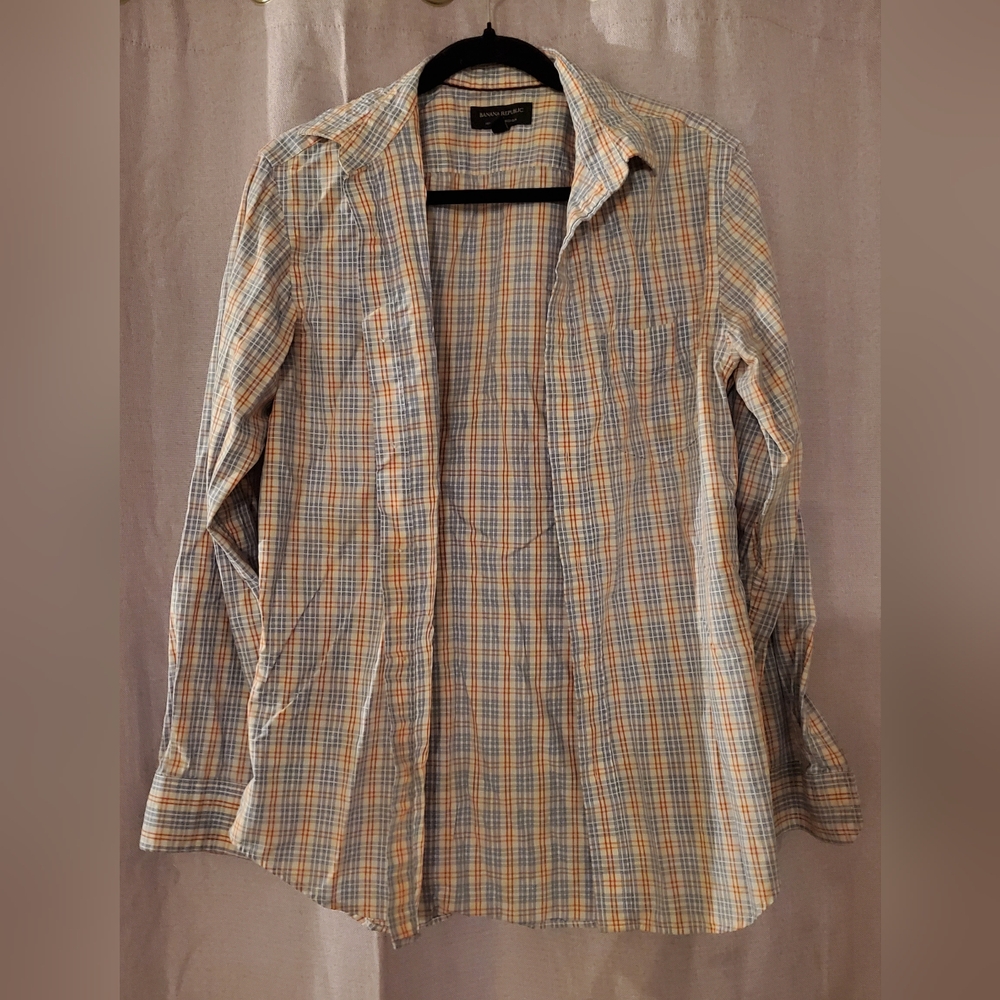 Banana Republic Multicolor Checkered Shirt